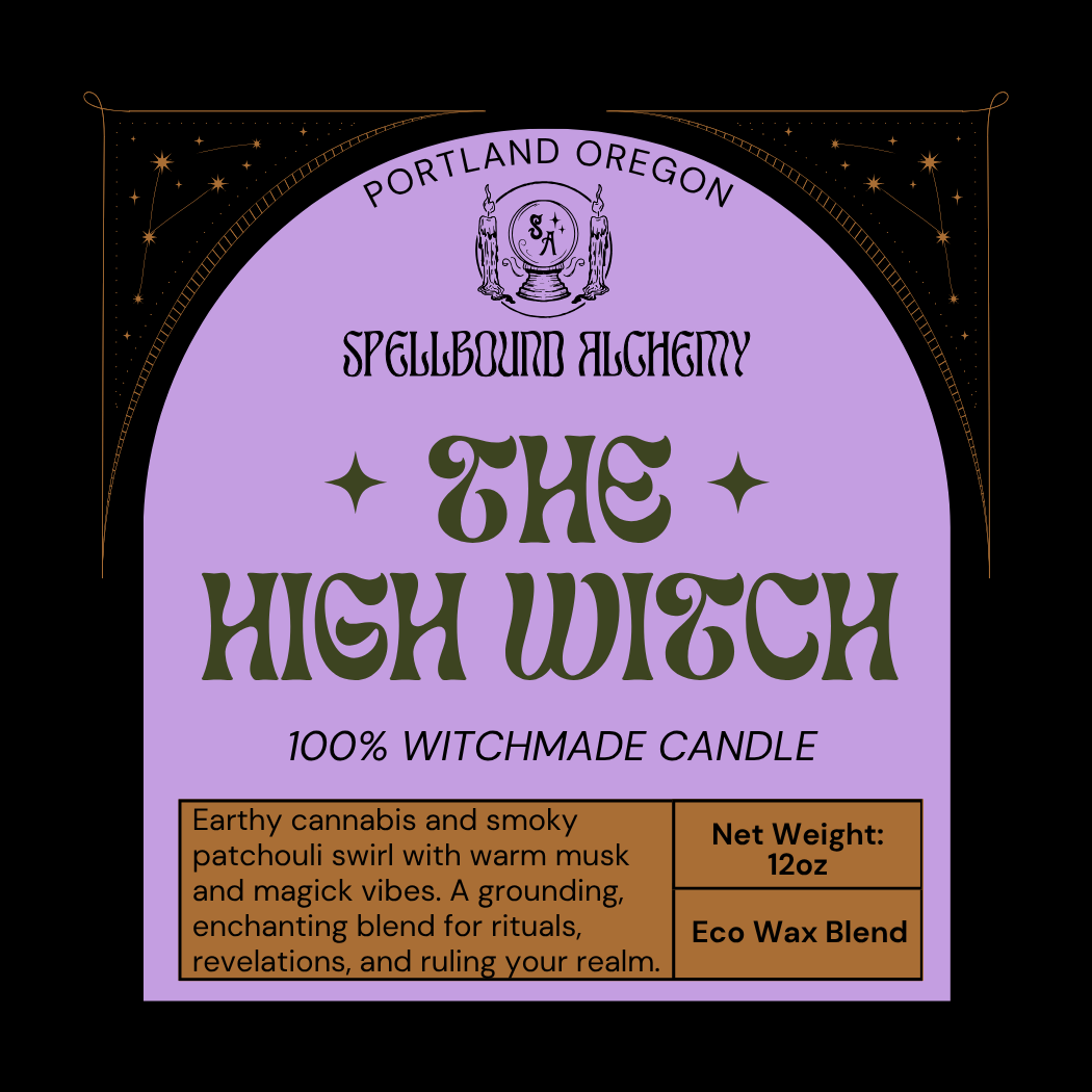 The High Witch (Glass Candle)