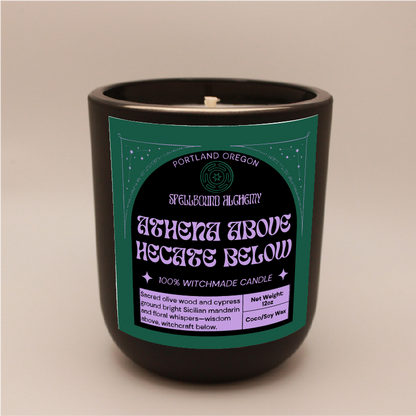 Athena above, Hecate below