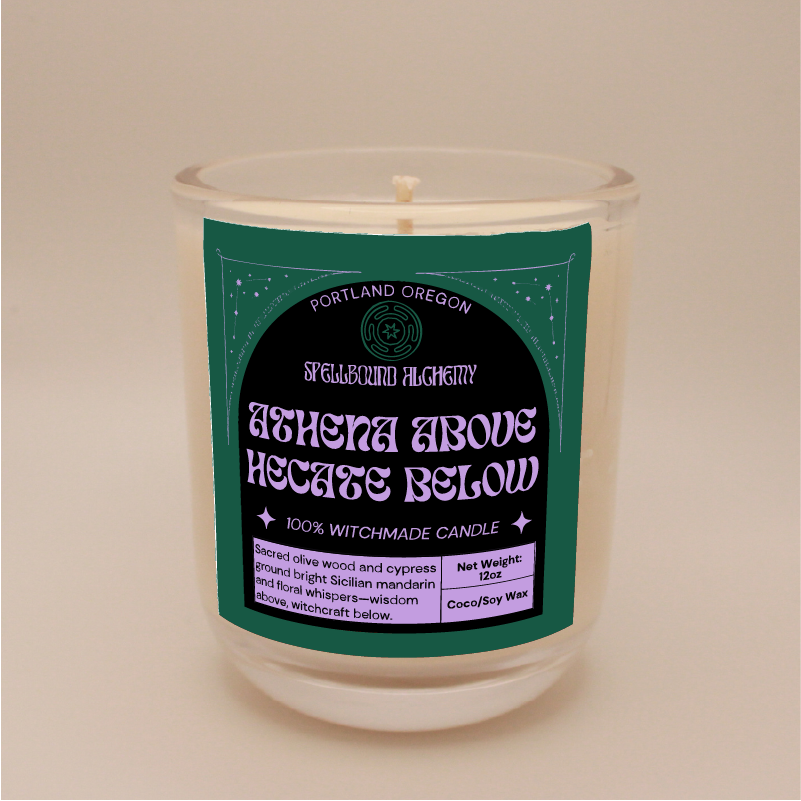 Athena above, Hecate below