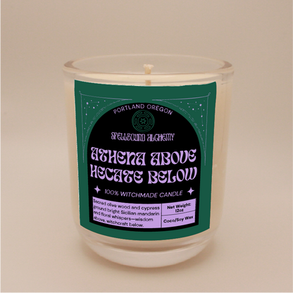 Athena above, Hecate below