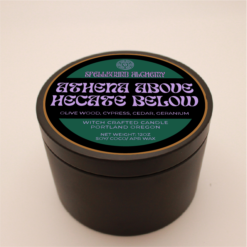 Athena above, Hecate below