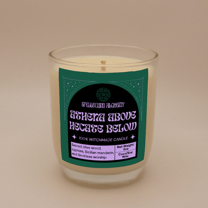 Athena above, Hecate below