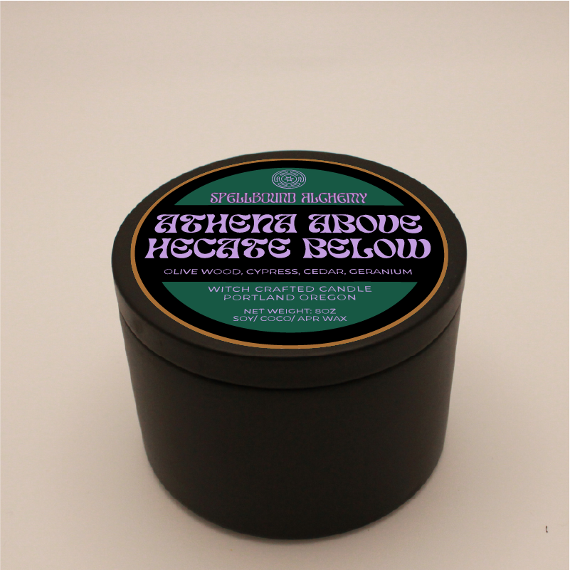 Athena above, Hecate below