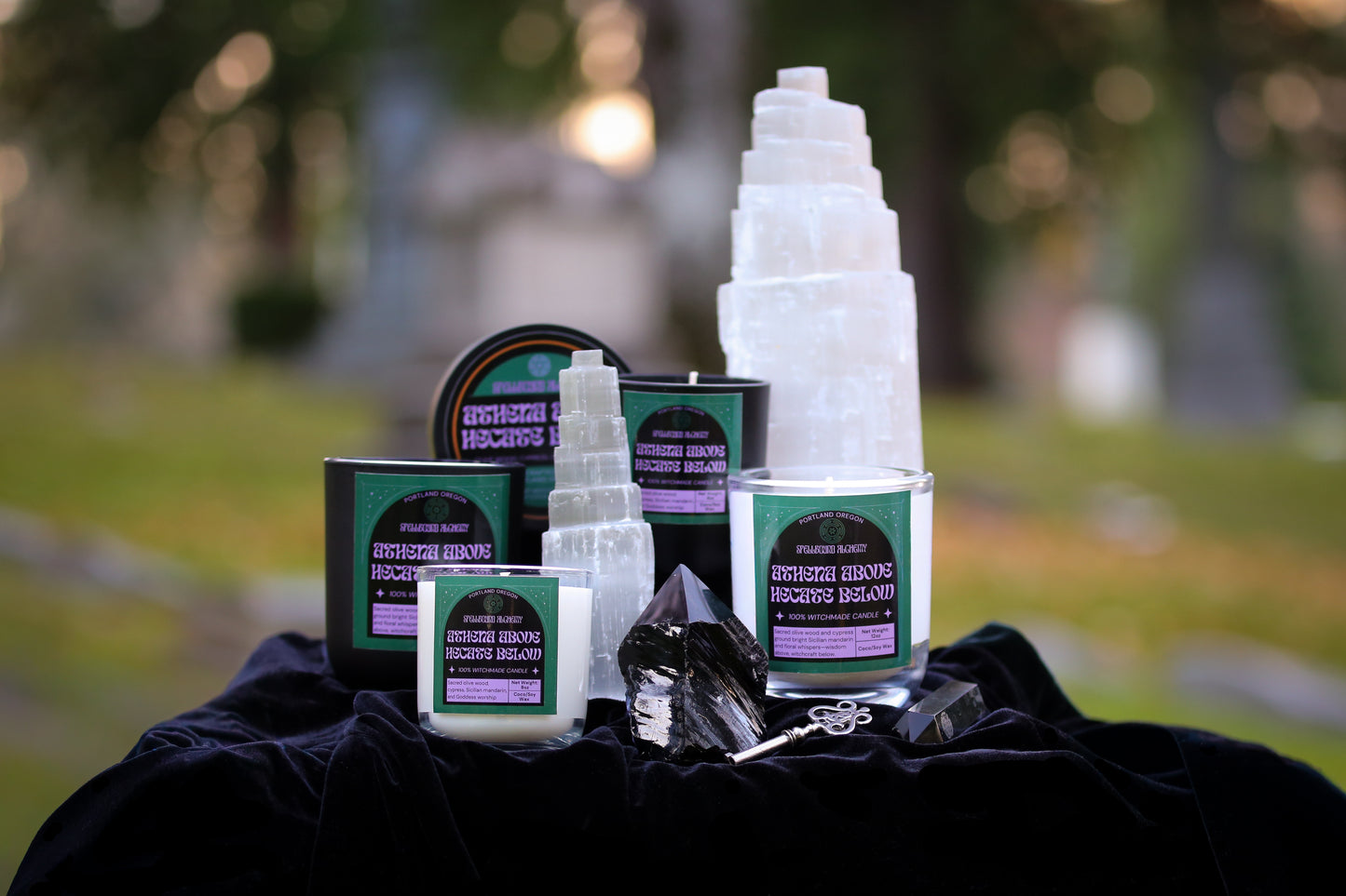 Athena above, Hecate below