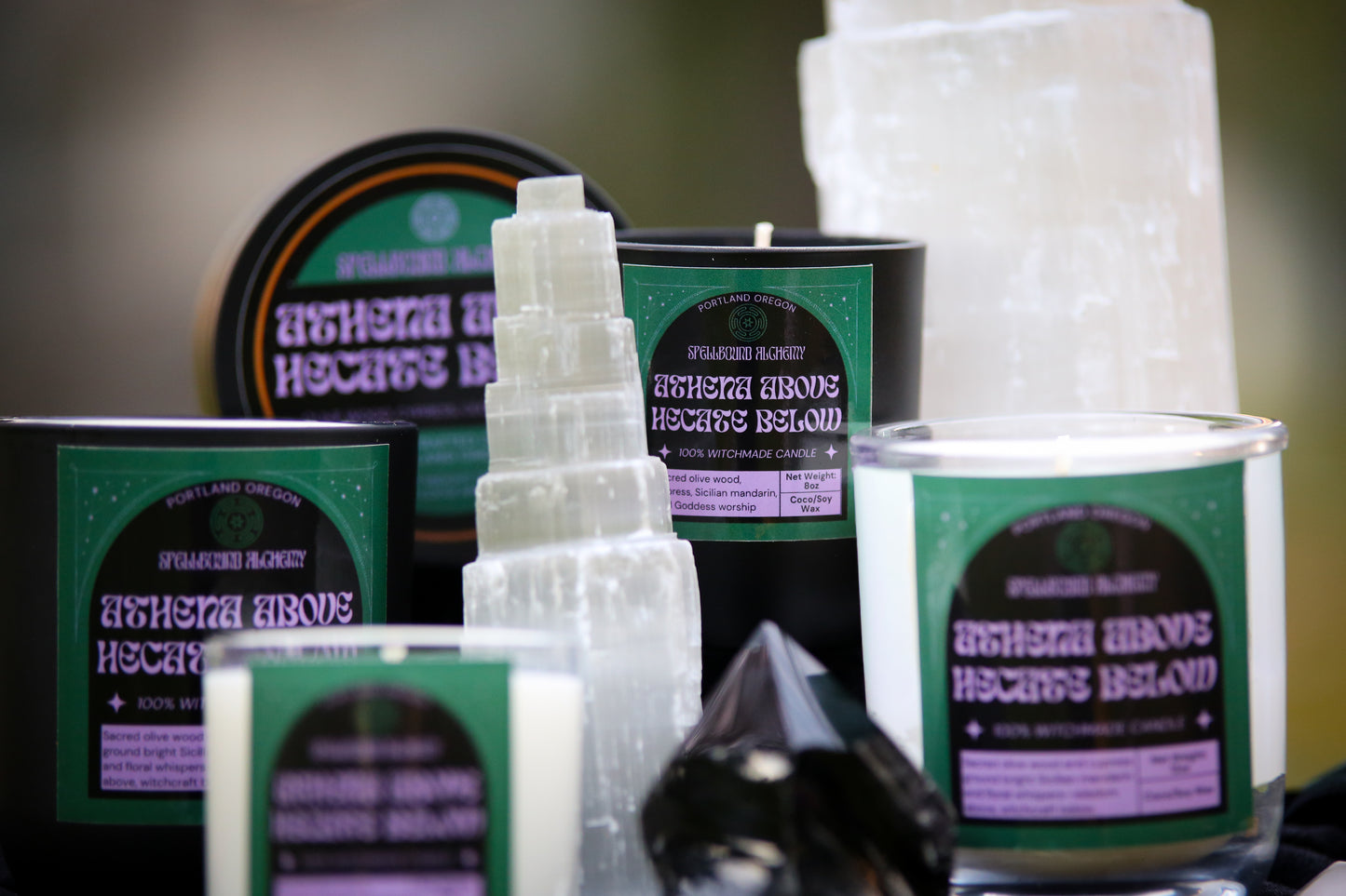 Athena above, Hecate below