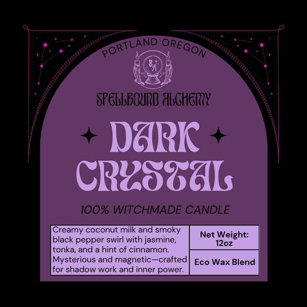 Dark Crystal (Glass Candle)