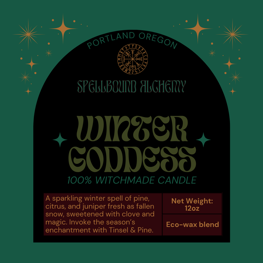 Diosa del Invierno (Vela de Vidrio)