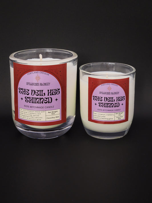 The Veil Has Thinned (Glass Candle)